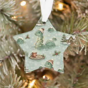 Weihnachts-Nessie Loch Ness Monster Cozy Kryptiden Ornament