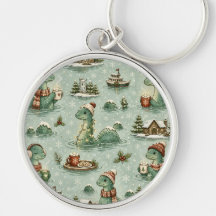 Weihnachts-Nessie Loch Ness Monster Cozy Kryptiden