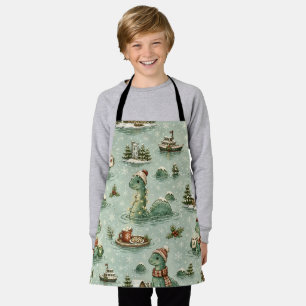 Weihnachts-Nessie Loch Ness Monster Cozy Kryptiden Schürze