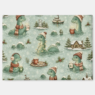 Weihnachts-Nessie Loch Ness Monster Gemütlich Kryp Magnet