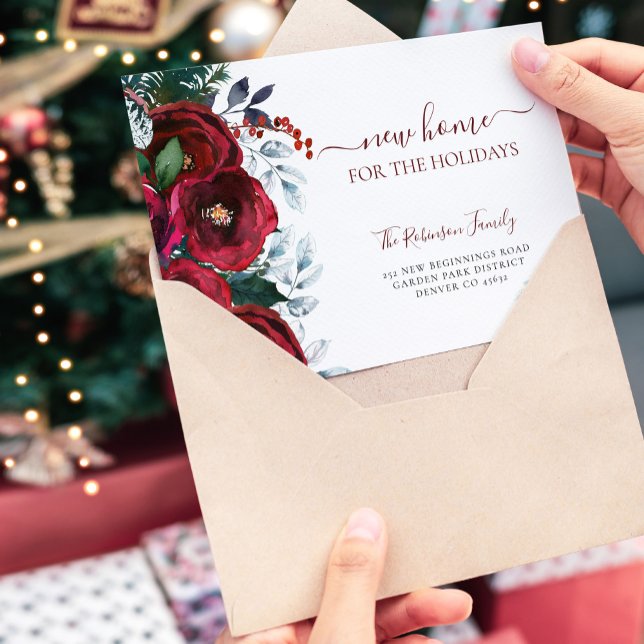 Weihnachts neue Zuhause für bewegte Feiertage Ankündigung (Von Creator hochgeladen)