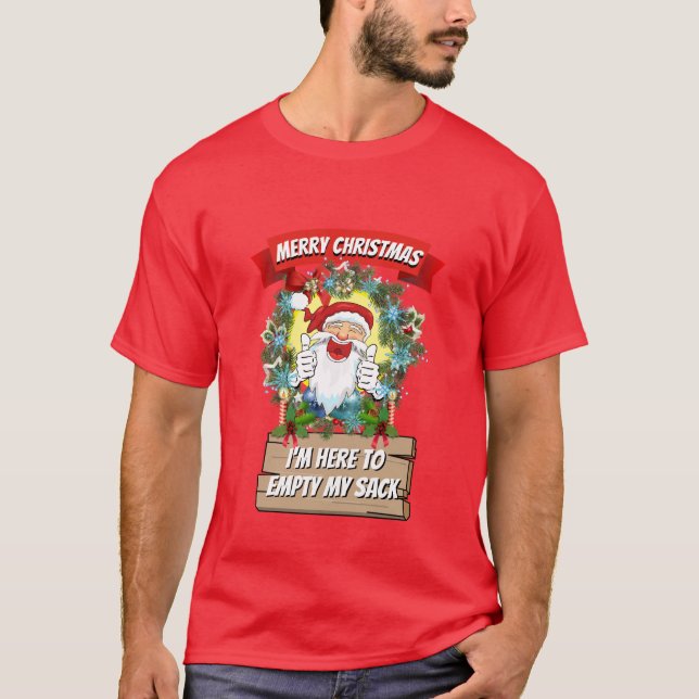 Weihnachts-Neuheit, die ich hier bin, um MEINEN RÜ T-Shirt (Vorderseite)
