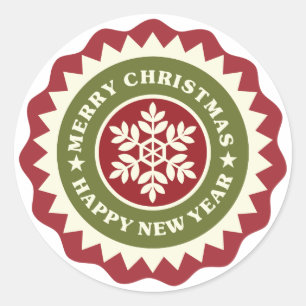 Weihnachts-Neujahrsdekoration Snowflake Sticker