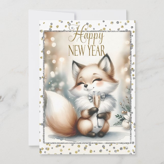 Weihnachts-Neujahrsfox Ankündigung (Vorderseite)