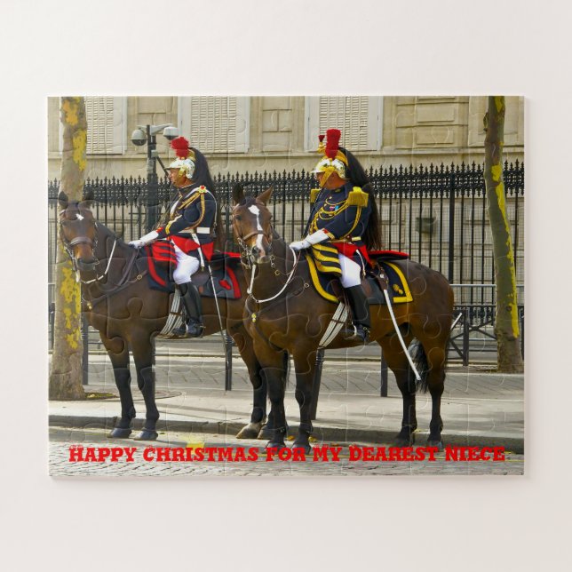 Weihnachts-Nichte. Puzzle (Horizontal)