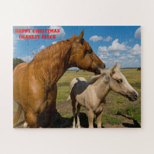 Weihnachts-Nichte. Puzzle