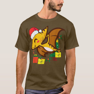 Weihnachts Niedlich Pterosaur Dinosaurier Weihnach T-Shirt