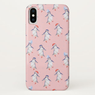 Weihnachts Niedlich Tanzpinguine Pattern Case-Mate iPhone Hülle