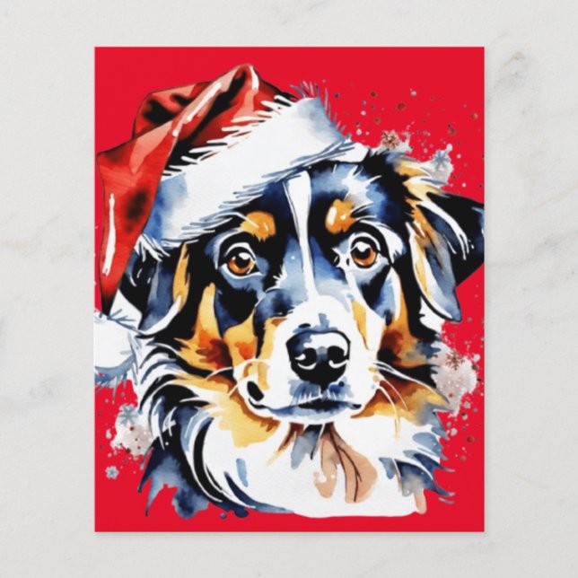 Weihnachts-niedlicher Welpe (Vorderseite)