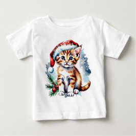 Weihnachts-niedlicher Welpe Baby T-shirt