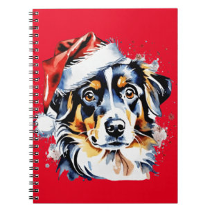 Weihnachts-niedlicher Welpe Notizblock