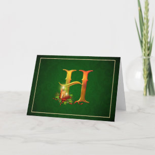 Weihnachts Notecard leuchten Kerzen erste H Feiertagskarte