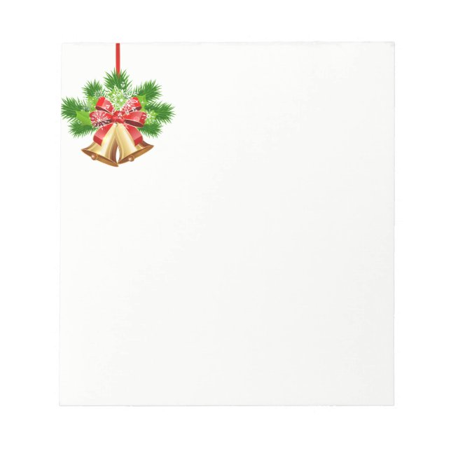 Weihnachts-Notepad-Bells Notizblock (Vorderseite)