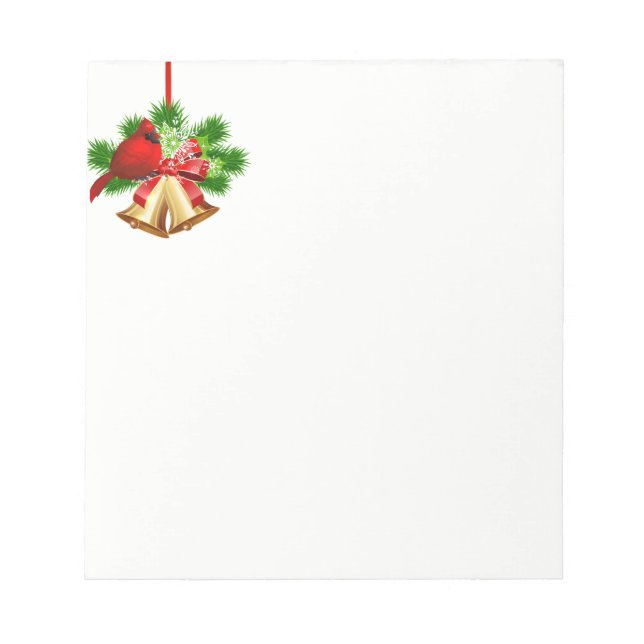 Weihnachts-Notepad-Bells Notizblock (Vorderseite)