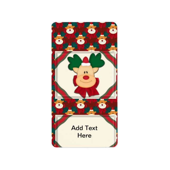 Weihnachts-Nuggets - Bar Wrappers-Label Adressaufkleber (Vorne)