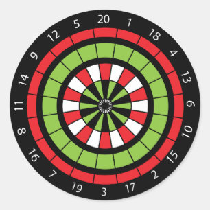 Weihnachts-Numberboard Runder Aufkleber