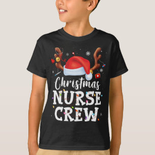 Weihnachts-Nurse-Crew Weihnachtsmannmütze Kostüm N T-Shirt