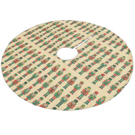 Weihnachts-Nussknacker auf Licht Fleece Weihnachtsbaumdecke