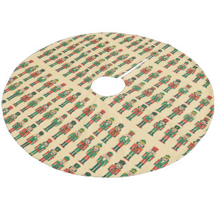 Weihnachts-Nussknacker auf Licht Fleece Weihnachtsbaumdecke