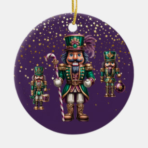 Weihnachts-Nussknacker-Ornament Keramik Ornament