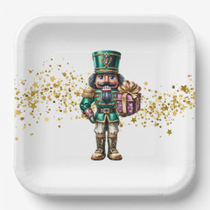 Weihnachts-Nussknacker Pappteller