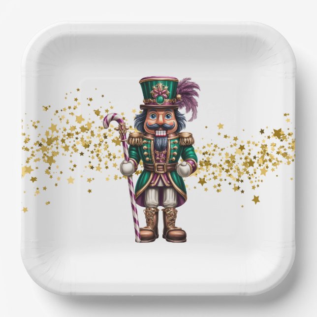 Weihnachts Nussknacker  Pappteller (Vorderseite)
