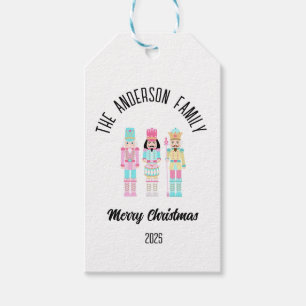 Weihnachts-Nussknacker-Pastell-Personalisierter Na Geschenkanhänger