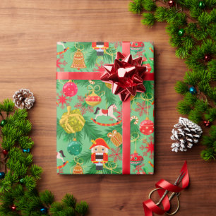 Weihnachts Nussknacker Spielzeugsoldaten Schaukelp Geschenkpapier