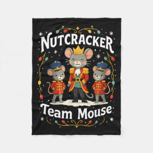 Weihnachts Nussknacker Team Maus Lustiger Soldat X Fleecedecke