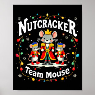 Weihnachts Nussknacker Team Maus Lustiger Soldat X Poster