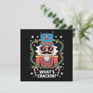 Weihnachts Nussknacker Was ist los Lustiges Weihna Feiertagskarte