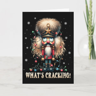 Weihnachts-Nussknacker Whats Crackin Lustiger Weih Karte