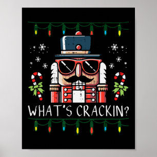 Weihnachts-Nussknacker Whats Crackin Lustiger Weih Poster