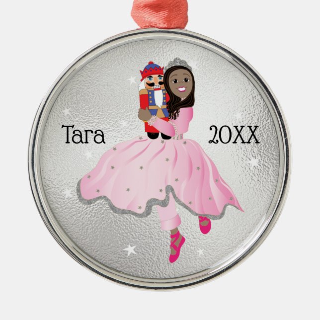 Weihnachts Nutcracker Ballerina Ornament (Vorne)
