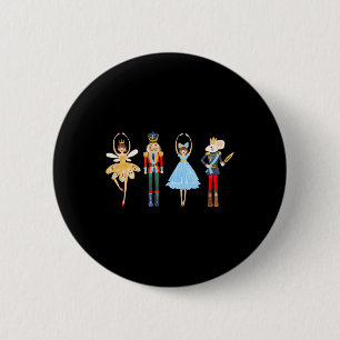 Weihnachts Nutcracker Ballet Niedliche Weihnachtsg Button