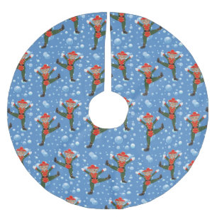 Weihnachts-Nutcracker Ballet Soldier Tree Rock Polyester Weihnachtsbaumdecke