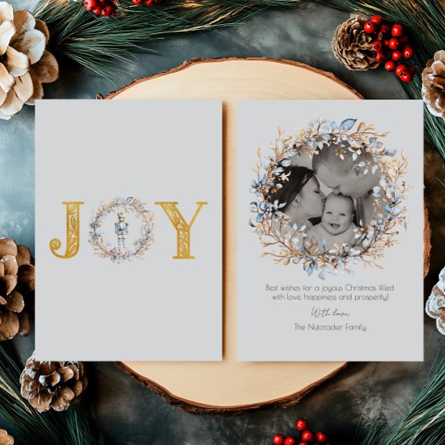 Weihnachts-Nutcracker-Ballett-Foto Folien Feiertagskarte (Von Creator hochgeladen)