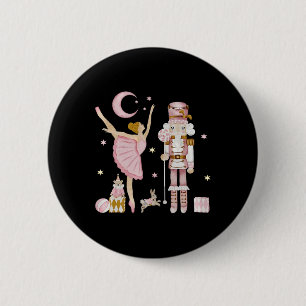 Weihnachts-Nutcracker Byllet Niedliche Weihnachtsg Button