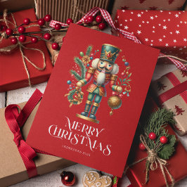 Weihnachts-Nutcracker Custom-Foto Karte