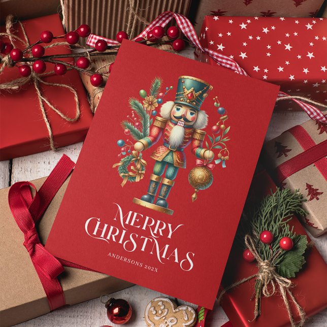 Weihnachts-Nutcracker Custom-Foto Karte (Von Creator hochgeladen)