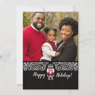 Weihnachts-Nutcracker-Fotokarte Feiertagskarte