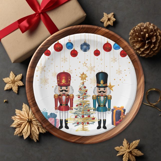 Weihnachts-Nutcracker Ornaments Baby Shower Pappteller (Von Creator hochgeladen)