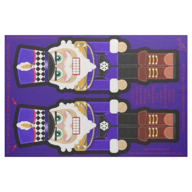 Weihnachts-Nutcracker Soldier Fat Quarter Kit Pupp Stoff (Fat Quarter (45,7 x 55,9 cm))