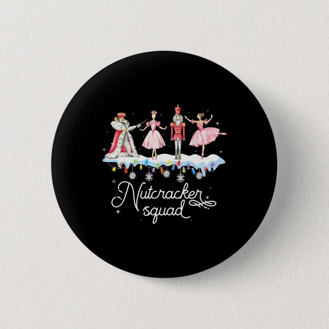 Weihnachts-Nutcracker Squad Ballett-Tanz Frauen Ki Button (Vorderseite)