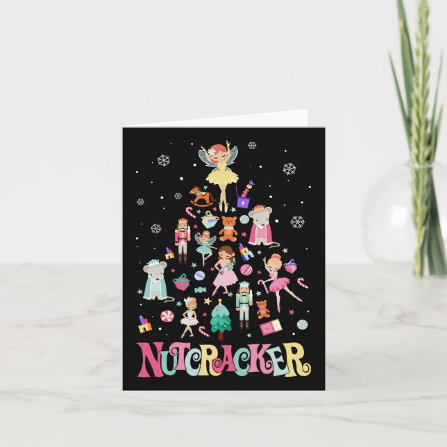 Weihnachts-Nutcracker Squad Ballett-Tanz passt auf Karte (Vorderseite)