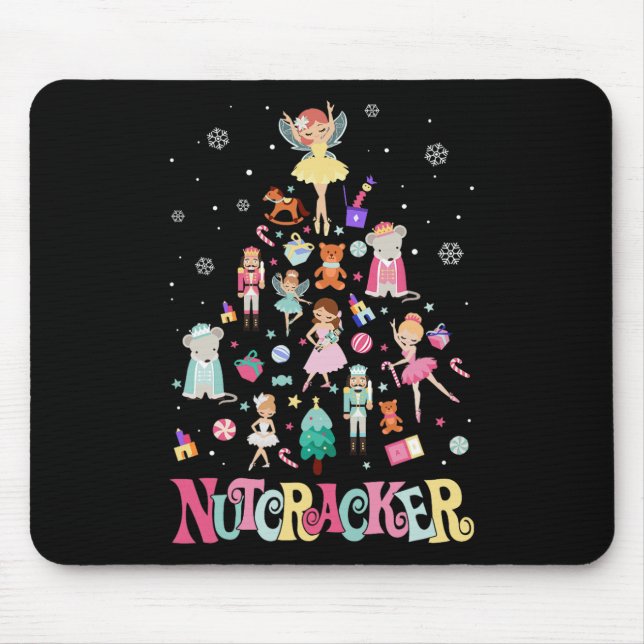 Weihnachts-Nutcracker Squad Ballett-Tanz passt auf Mousepad (Vorne)