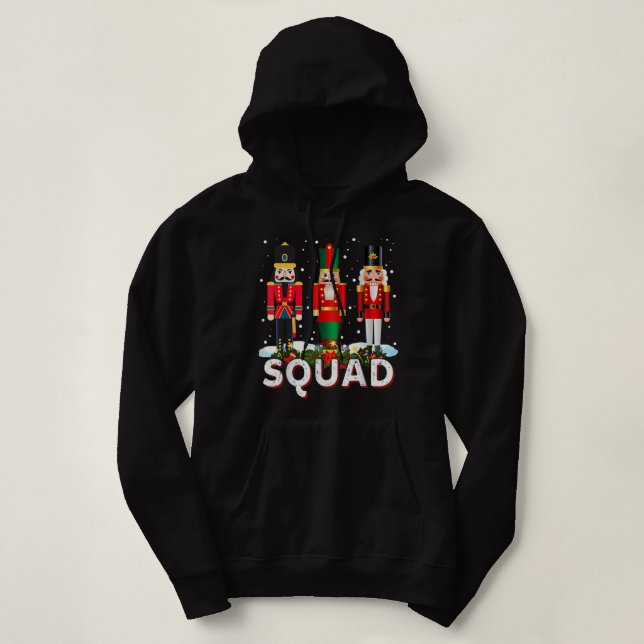 Weihnachts-Nutcracker Squad Balletttanz Funny Holi Hoodie (Design vorne)