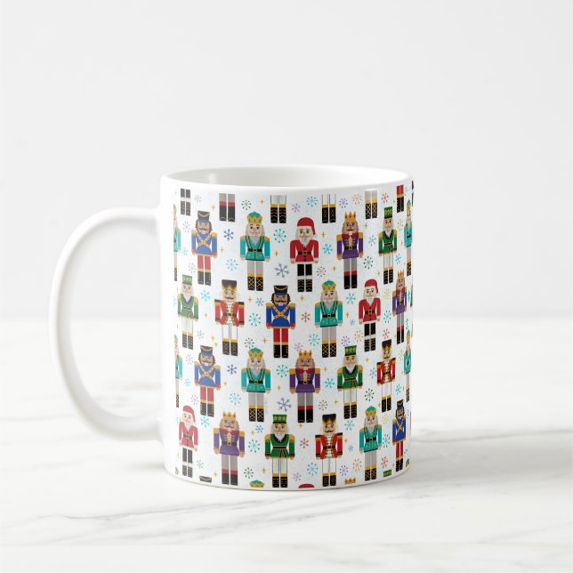 Weihnachts Nutcracker Tower Soldier Holiday Kaffeetasse (Links)