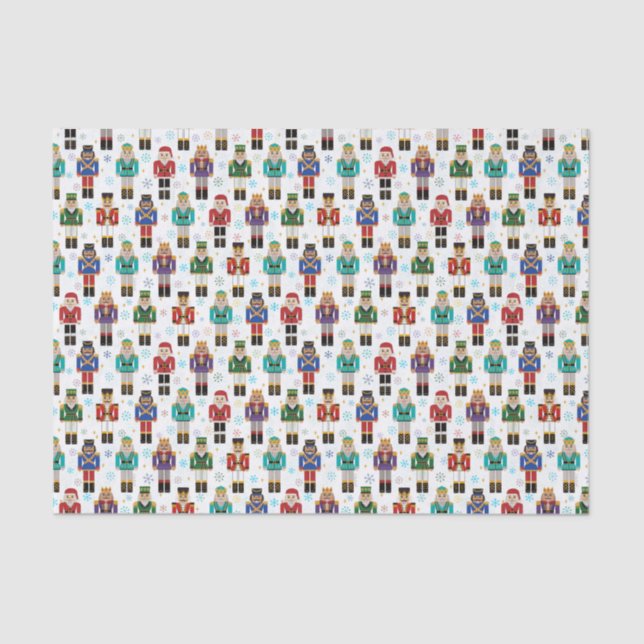 Weihnachts Nutcracker Tower Soldier Holiday Seidenpapier (Vorderseite)