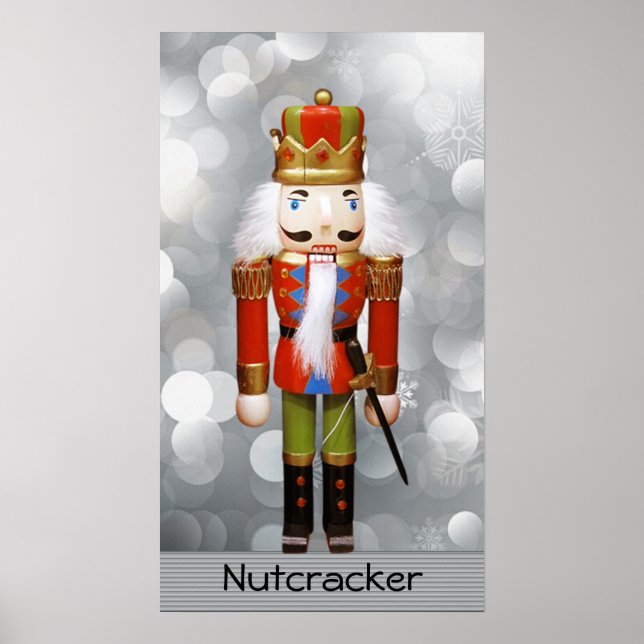 Weihnachts-Nutcracker-Wertpapier (Matte) Poster (Vorne)
